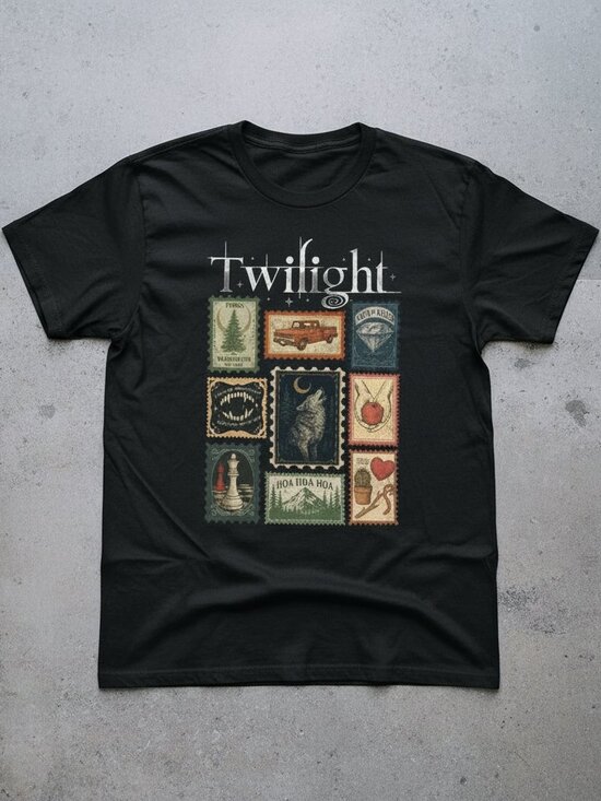 Gildan Tops - GILDAN Heavy cotton Twilight Black Graphic Short Sleeve Tee